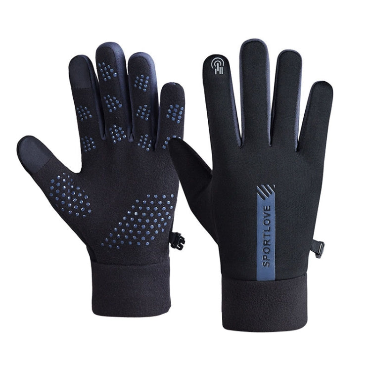 1 Pair Velvet and Thick Cycling Windproof and Cold Warm Gloves, Style: