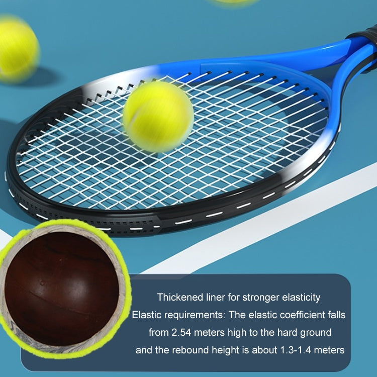 Tennis Racket Trainer Beginner Serve Rebound Tennis Racket Set Double(Racketx2+Basex1+Tennisx1+Hand Rubberx1)