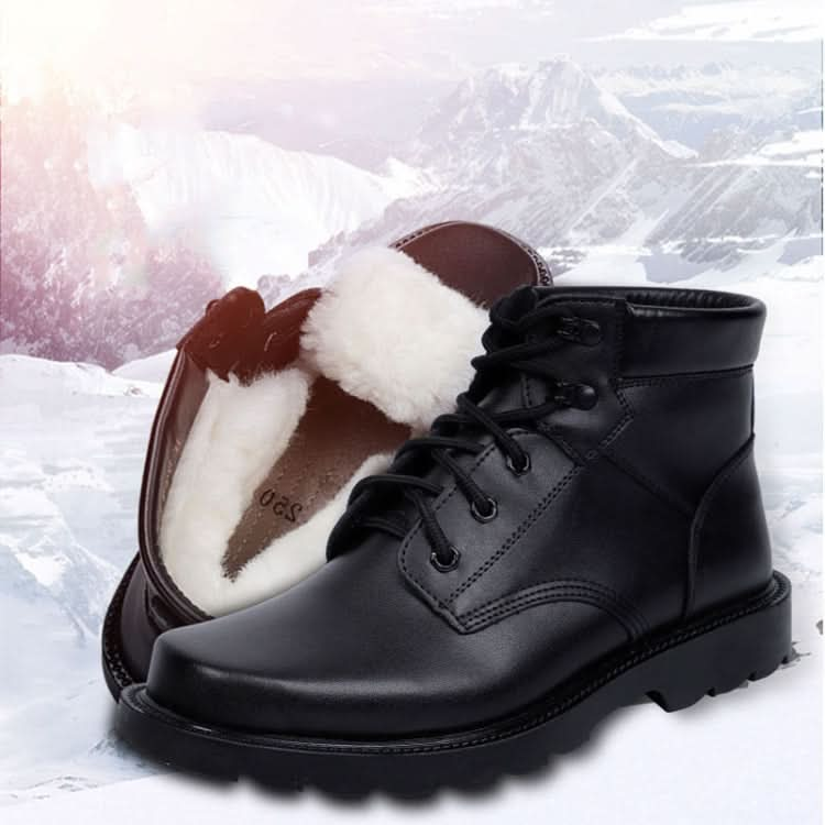 613 Winter Hiking Shoes Outdoor Warm Non-slip Wool Boots-Reluova