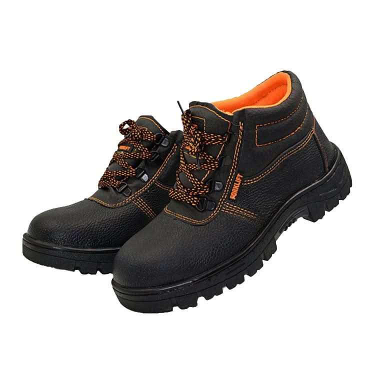 215 Microfiber Leather Anti-puncture Wear-resistant Work Shoes Smash-proof Oil-resistant Safety Shoes, Spec: Reluova