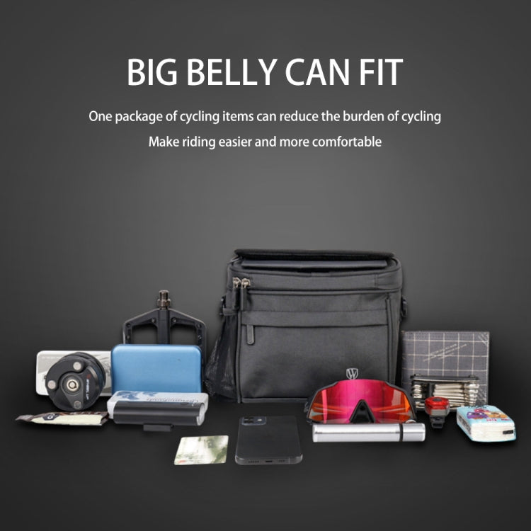 Wheel UP  4.5L Multifunctional Bicycle Front Bag ,Style: