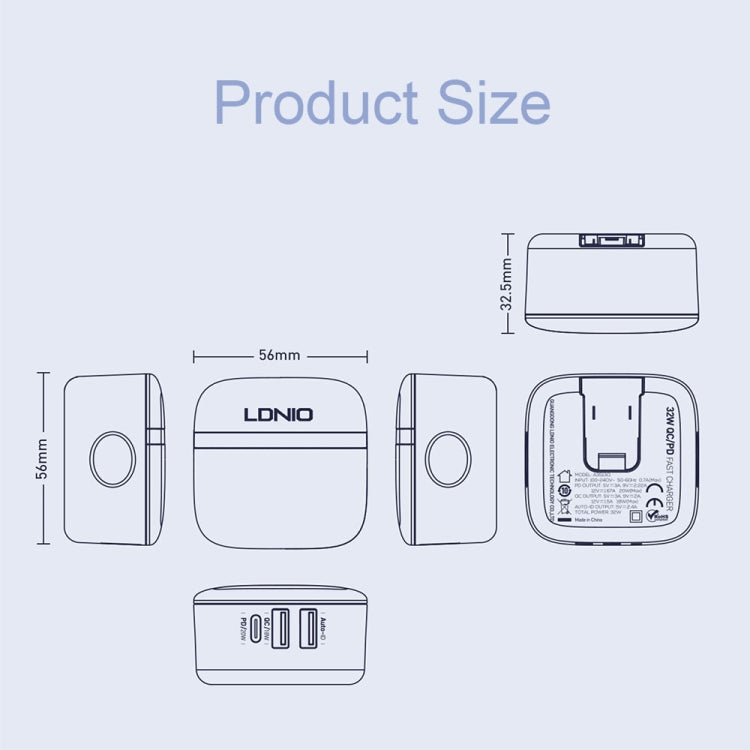 LDNIO A3513Q 32W QC3.0 3 USB Ports Phone Adapter My Store