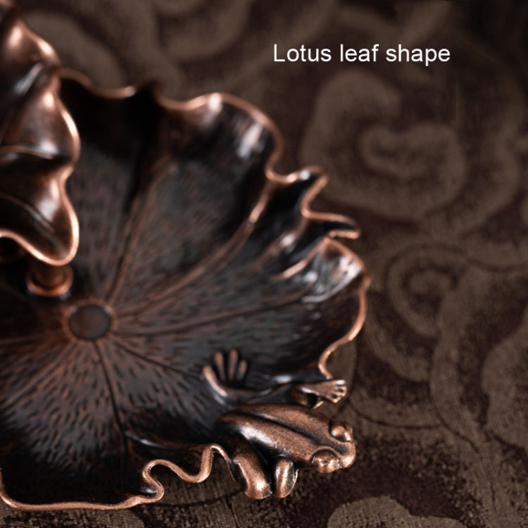 Alloy Lotus Leaf Inverted Incense Burner Antique Indoor Incense Burner My Store