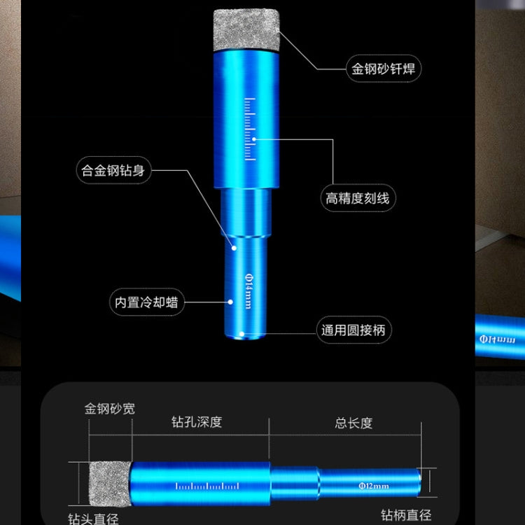 Ceramic Glass Hole Opener Domestic Marble Hole Puncher, Punch Diameter: 16mm