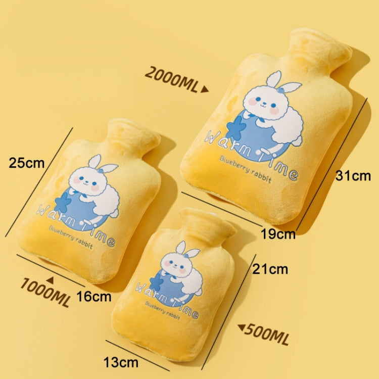 Cartoon Velvet Cover Thickened Explosion-Proof PVC Water-Filled Hot Water Bag