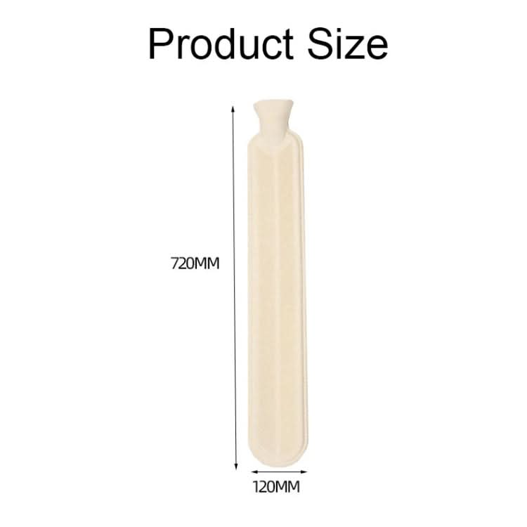 2L Long-strip Multifunctional Water-filled Rubber Hot Water Bags, Spec: Orchid White Dot