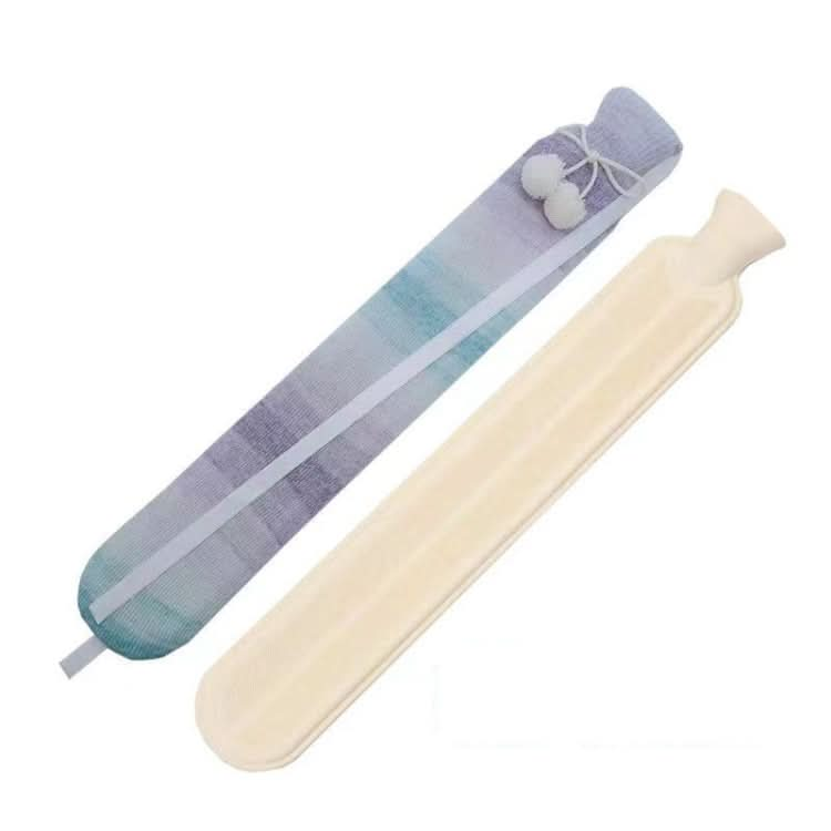 2L Long-strip Multifunctional Water-filled Rubber Hot Water Bags, Spec: Gradient Purple