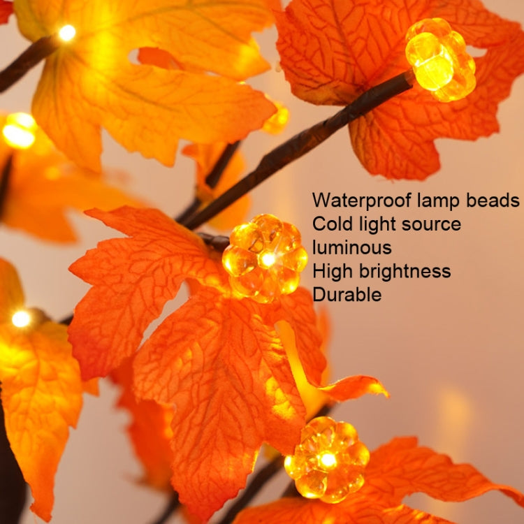 SJ-SD007 Christmas Halloween LED Maple Pumpkin Decoration Light, Style: