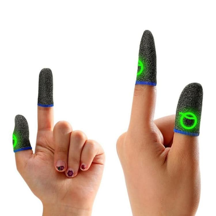 3 Pairs Gaming Finger Sleeve Breathable Luminous Fingertips,Color: