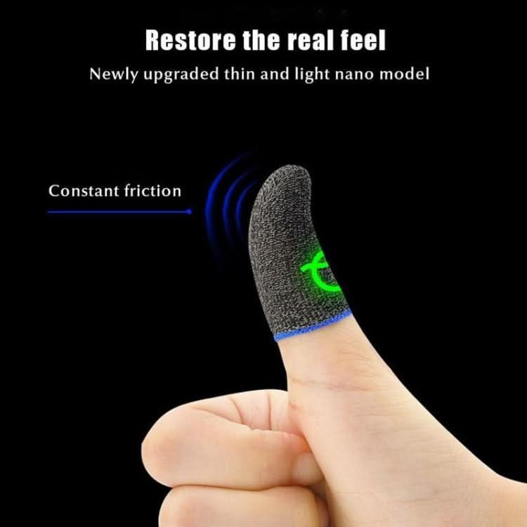 3 Pairs Gaming Finger Sleeve Breathable Luminous Fingertips,Color: