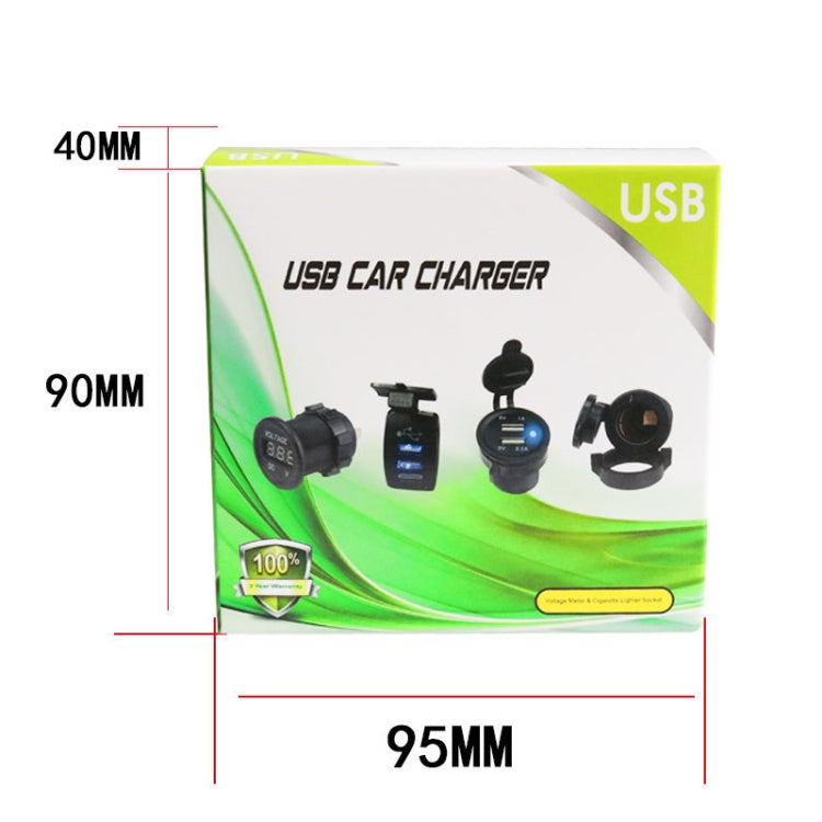 2PCS 2.4 A Motor Boat Trailer Car Modified Square Single USB Car Charger-Reluova