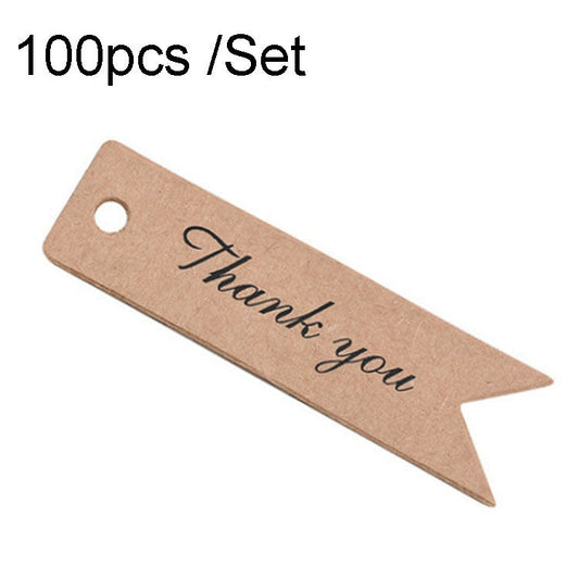 100pcs /Set Retro Baking Sticker Tag Swallow Tail Bookmark Gift Card, Style: