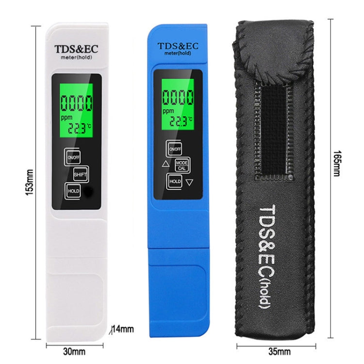 Backlight Model TDS & EC Water Quality Test Pen Meter Conductivity Test Pen Reluova