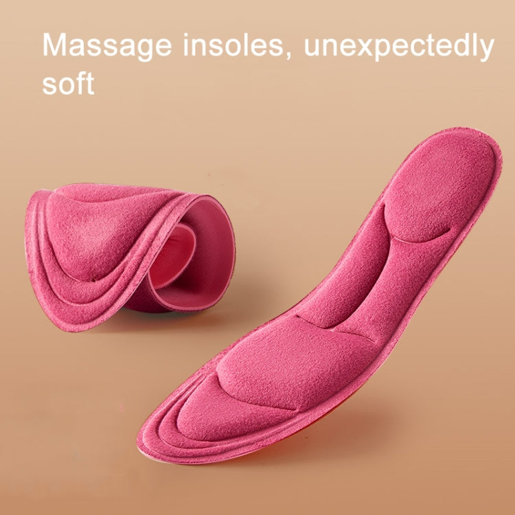 1 Pair Cuttable Warmth Padded Thick Insoles Antibacterial Anti-odor Insoles