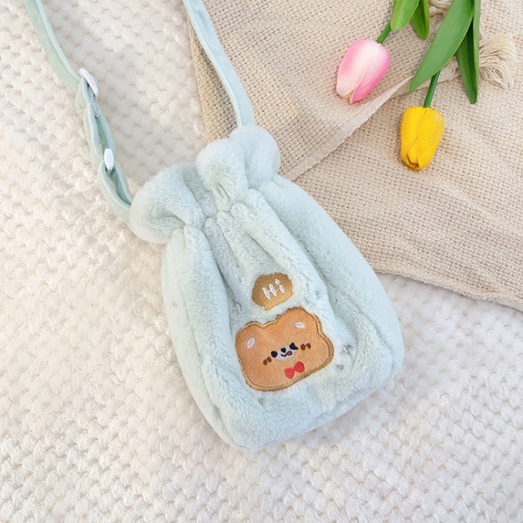 Plush Embroidery Washable Can Be Crossbody Water-Filled Warm Water Bag