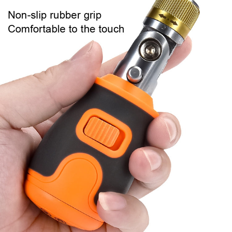 2050E 8 in 1 Portable Multifunctional S2 Batch Head Two-way Ratchet Screwdriver Set-Reluova