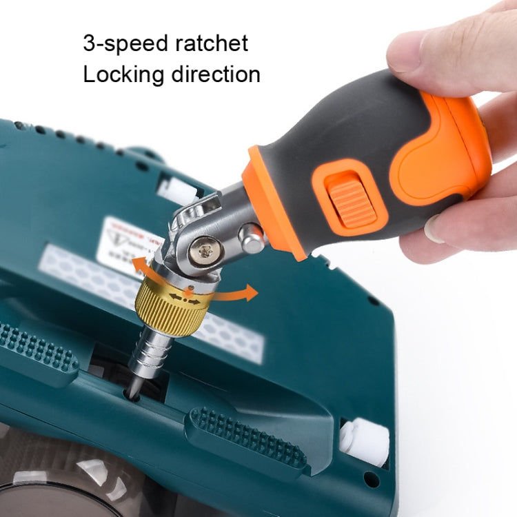 2050E 8 in 1 Portable Multifunctional S2 Batch Head Two-way Ratchet Screwdriver Set-Reluova