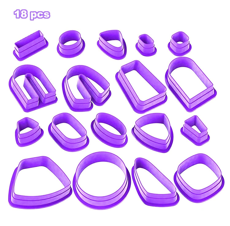 18 In 1 Soft Clay Earring Molds DIY Handmade Clay Cutter Clay Earrings Making Molds