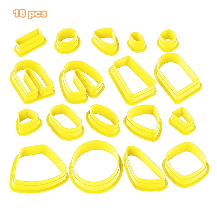 18 In 1 Soft Clay Earring Molds DIY Handmade Clay Cutter Clay Earrings Making Molds