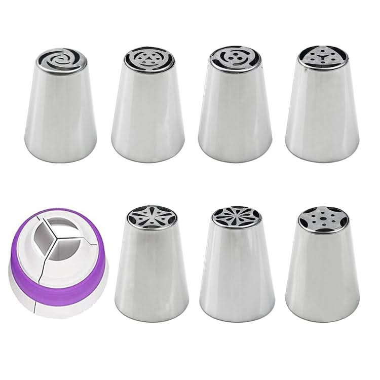 Stainless Steel Laminating Nozzle Set Cake DIY Laminating Nozzle Set Baking Tools Reluova