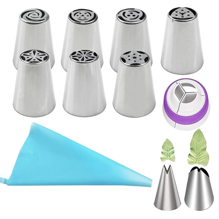 Stainless Steel Laminating Nozzle Set Cake DIY Laminating Nozzle Set Baking Tools Reluova