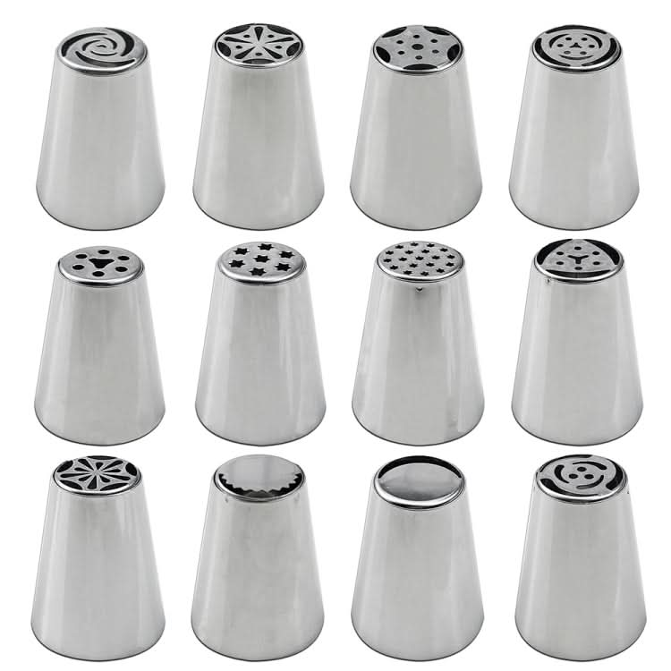 Stainless Steel Laminating Nozzle Set Cake DIY Laminating Nozzle Set Baking Tools Reluova