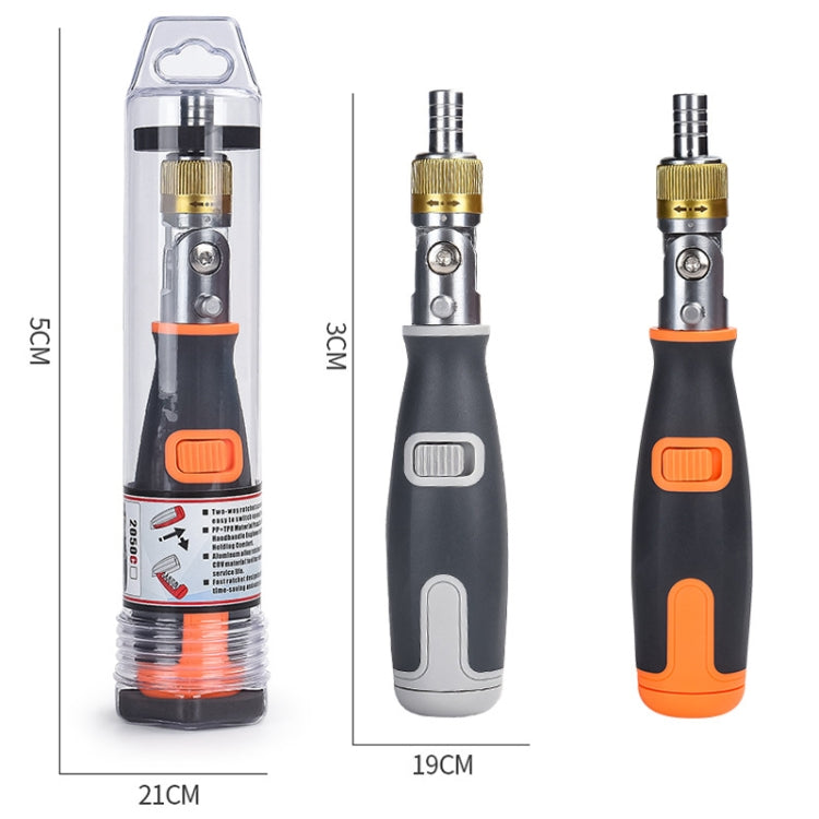 2050C Portable 10 In 1 Hidden Bits Multi-angle Ratchet Corner Screwdriver Set-Reluova