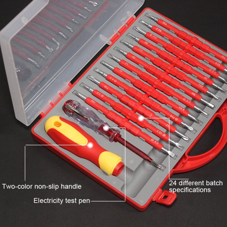 VDE Insulated Handle Electrician Screwdriver Set Home Maintenance Tools