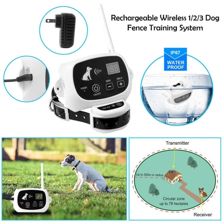 KD-661 500m Wireless Electric Dog Pet Fence Shock Collar,Spec: - Reluova