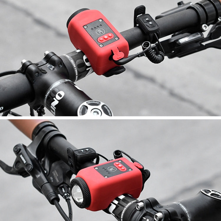 2 In 1 Bicycle Rechargeable Waterproof High Decibel Bell with Highlight Light-Reluova