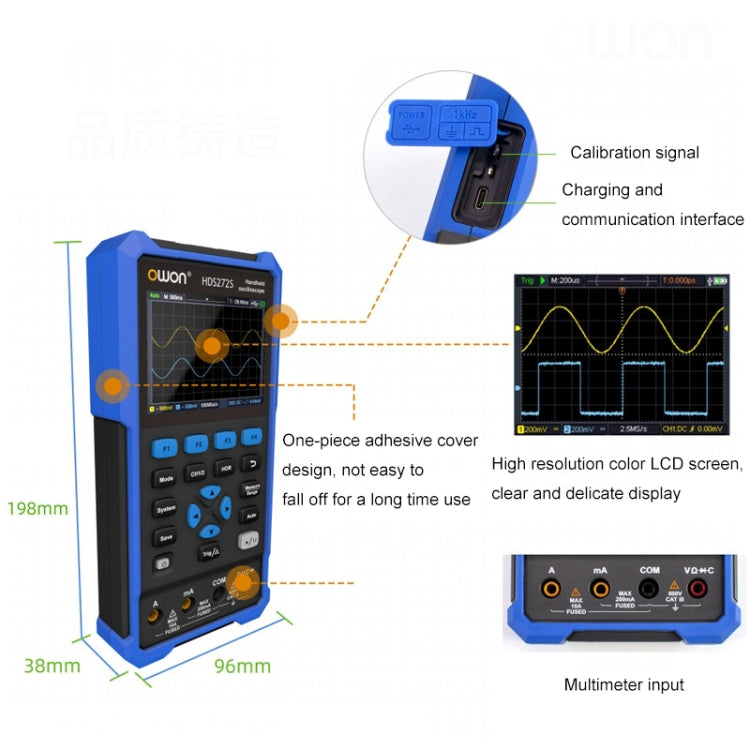 OWON VC101A (3 3/4) Oscilloscope Signal Source Multifunctional All-in-one Multimeter