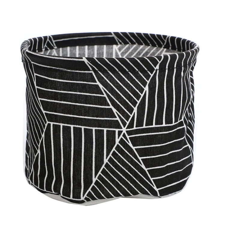 Fabric Storage Basket Desktop Organizer Basket, Style: