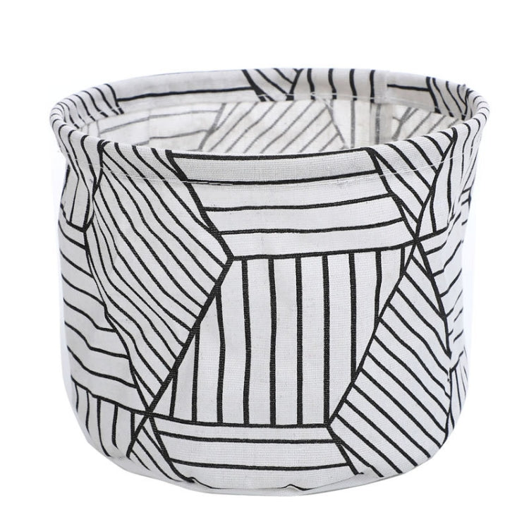 Fabric Storage Basket Desktop Organizer Basket, Style: