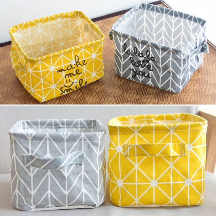 Fabric Desktop Storage Basket Office Clutter Organizer Storage Bag