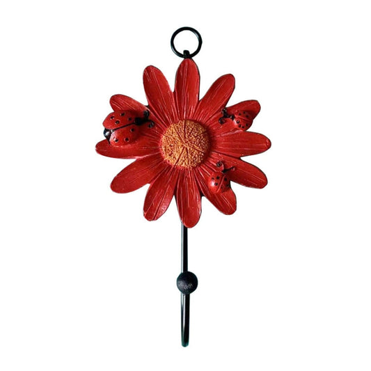 Wall Coat Hooks Resin Flower Home Decor Hangings