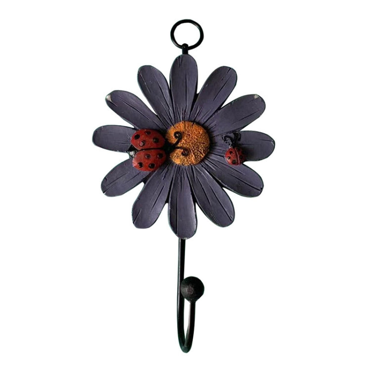 Wall Coat Hooks Resin Flower Home Decor Hangings My Store