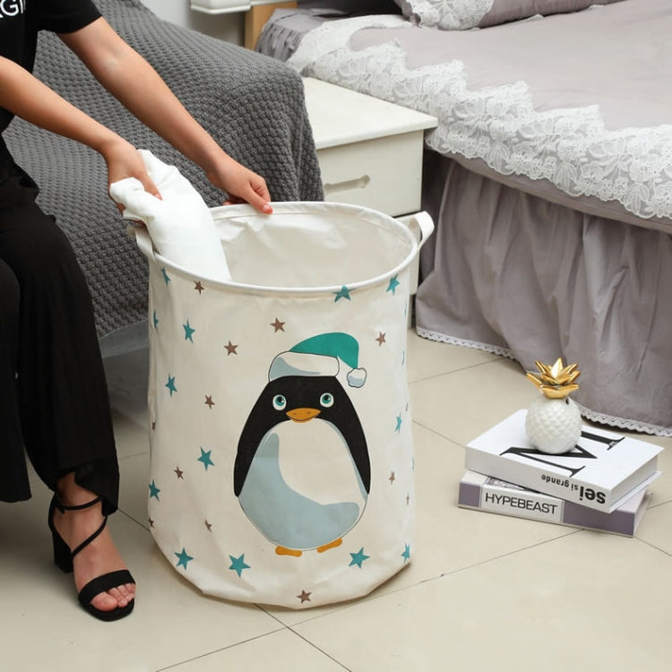 Cartoon Dirty Laundry Basket Waterproof Fabric Storage Bag