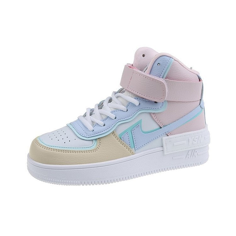 Macaron Sweet Female Board Shoes Casual Sports Shoes