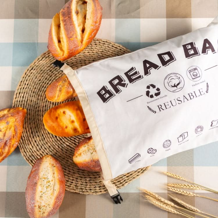 Cotton TPU Bread Bag With Clasp Reusable Storage Bag Reluova