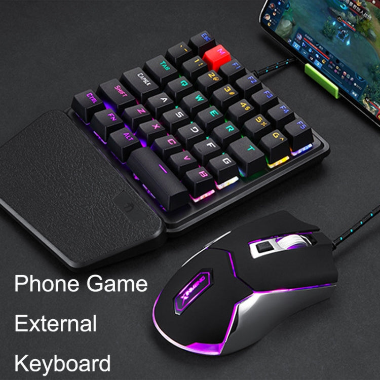 XINMENG K106 36 Keys Single-hand Keyboard Phone Game External Keyboard, Cable Length: 1.5m My Store