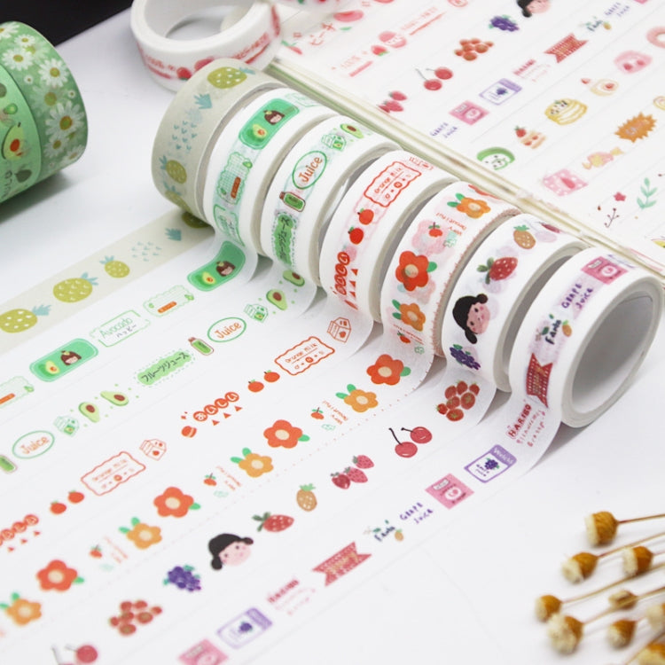 42001 Cartoon Pattern Hand Account Tape Set Diary Handbook DIY Washi Material My Store