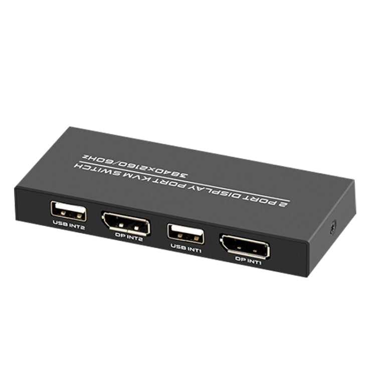 FJGEAR FJ-DK201 60HZ 2 Ports DP + USB To KVM Switcher With Desktop Controller My Store