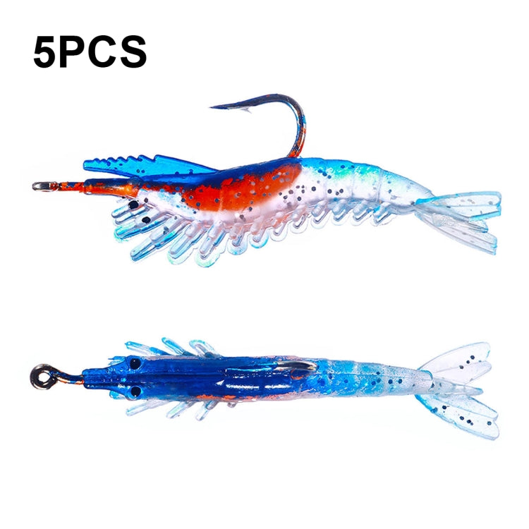 HENGJIA SO077 6cm 3g Lead Wrapped Shrimp Soft Lure Sea Bass Fake Lure Reluova