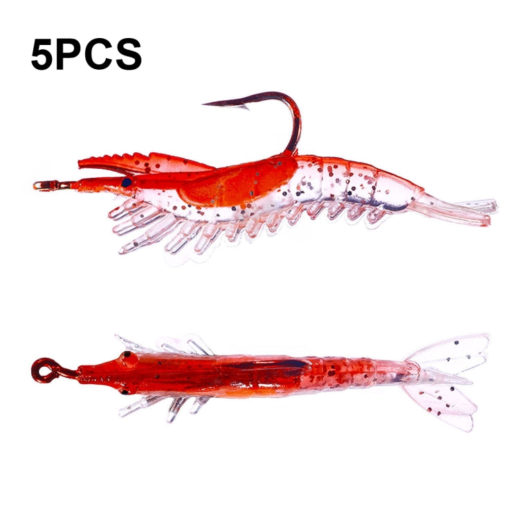 HENGJIA SO077 6cm 3g Lead Wrapped Shrimp Soft Lure Sea Bass Fake Lure Reluova