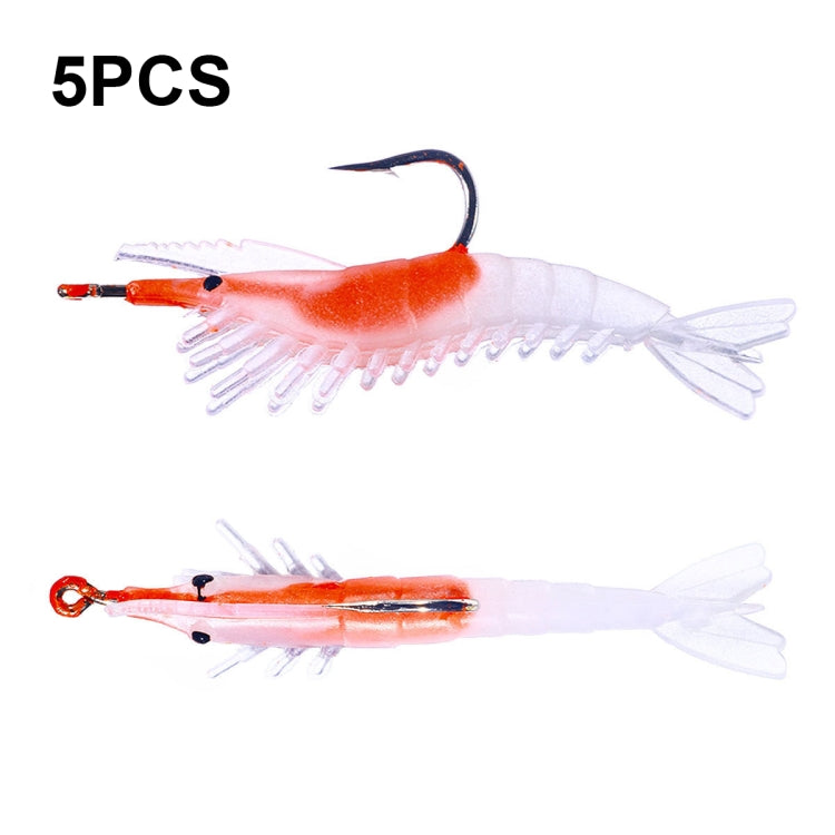 HENGJIA SO077 6cm 3g Lead Wrapped Shrimp Soft Lure Sea Bass Fake Lure