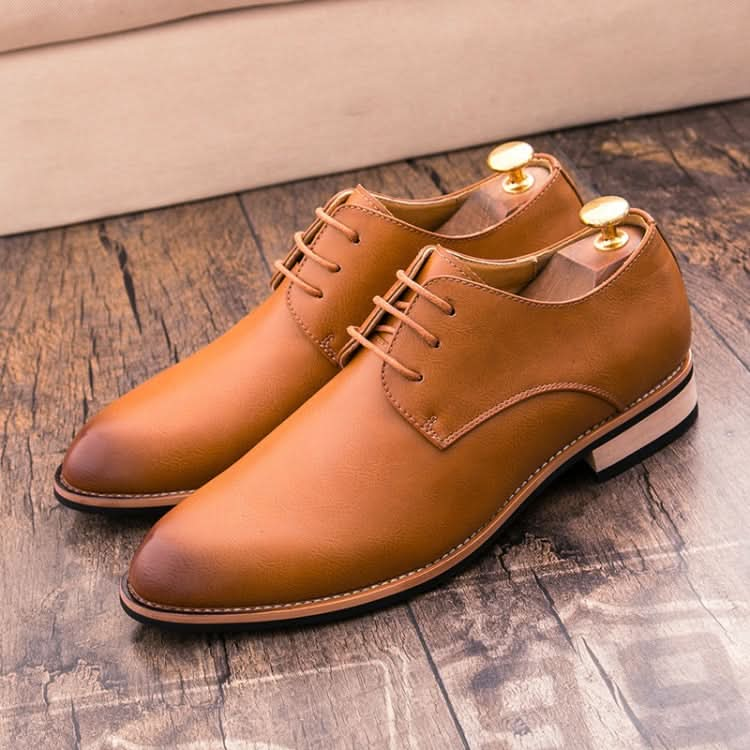 JL-1022 Men British Pointed Leather Shoes Business Casual Shoes Reluova