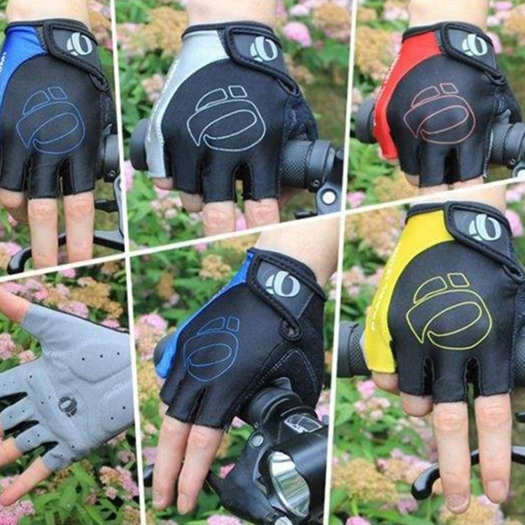 YIZIMI Anti-shock Half-finger Gloves Cycling Silicone Short Finger Gloves Reluova