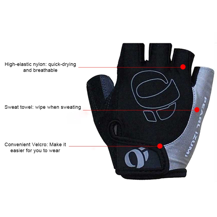 YIZIMI Anti-shock Half-finger Gloves Cycling Silicone Short Finger Gloves Reluova