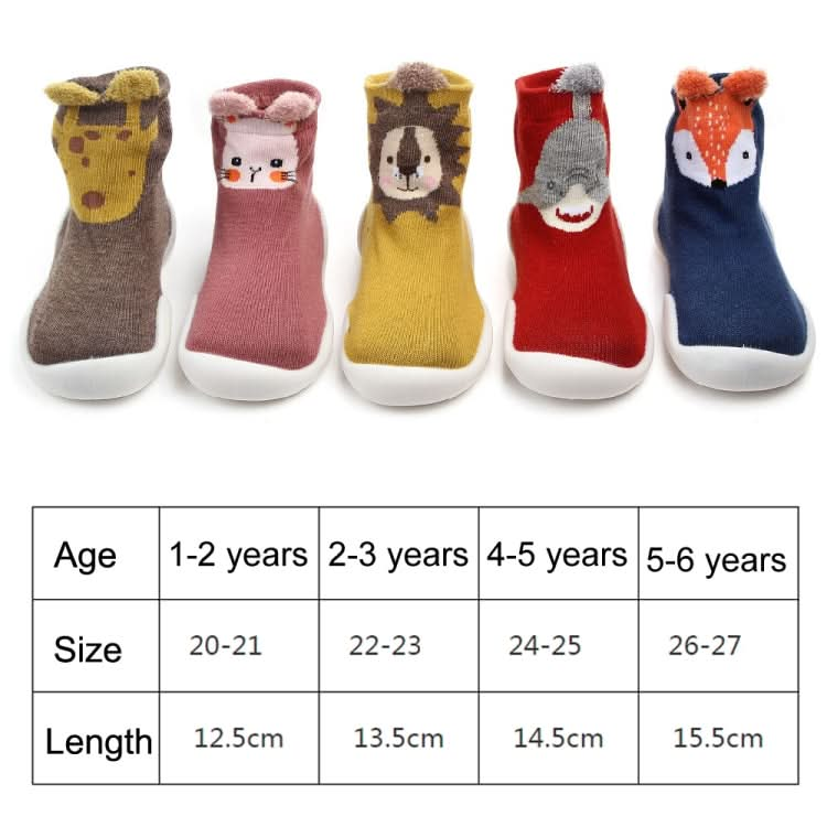 D2201 Children Cartoon Tube Floor Socks Knitted Soft Bottom Baby Shoes Socks Reluova