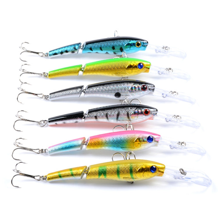 M0208 13.3cm/13.4g Lure Bionic Multi-section Mino Fake Lure Plastic Lure